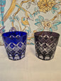 Edo Kiriko Yarai Pattern Old Fashioned Whisky Tumblers
