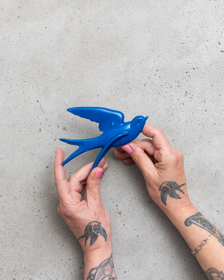 Lucky Swallows, Made in Scotland from Marine Plastics