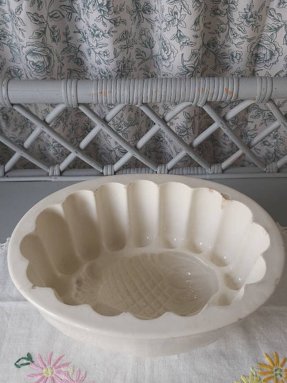 Antique Jelly Mould with Pineapple Design