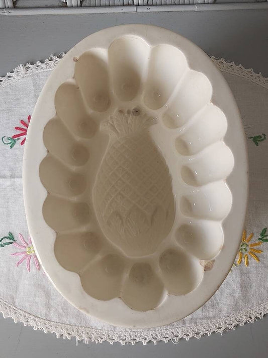 Antique Jelly Mould with Pineapple Design