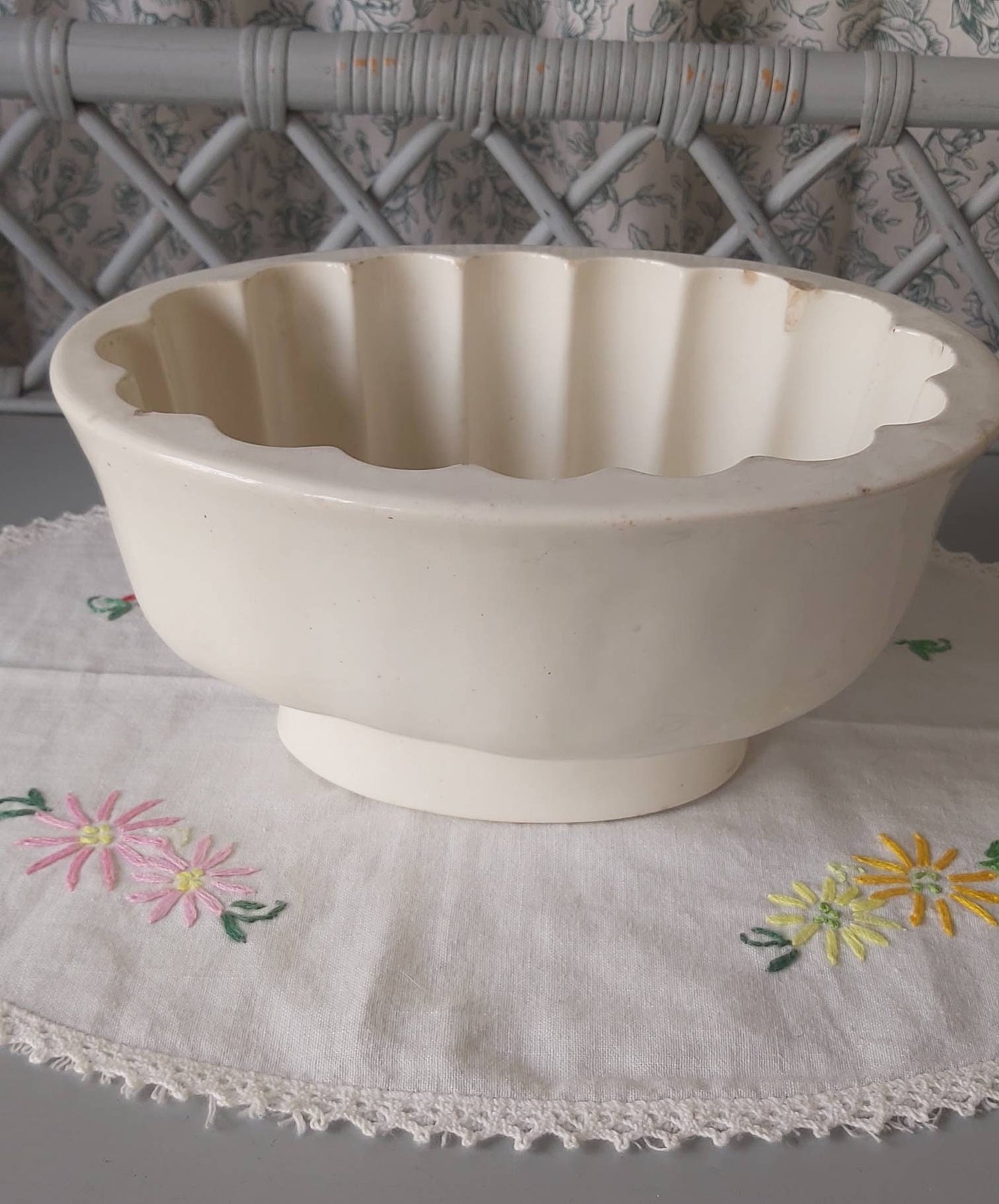 Antique Jelly Mould with Pineapple Design