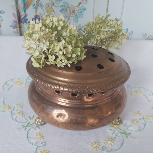 An Antique Copper Foot Warmer
