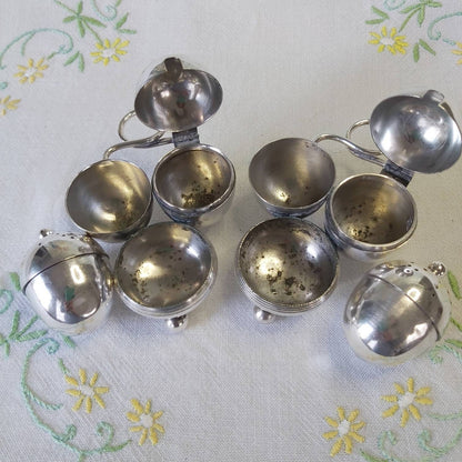 An Antique Mappin and Webb Cruet Set c1900