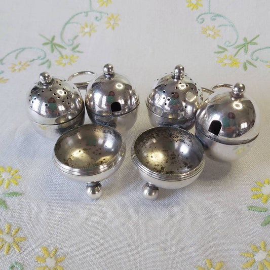An Antique Mappin and Webb Cruet Set c1900