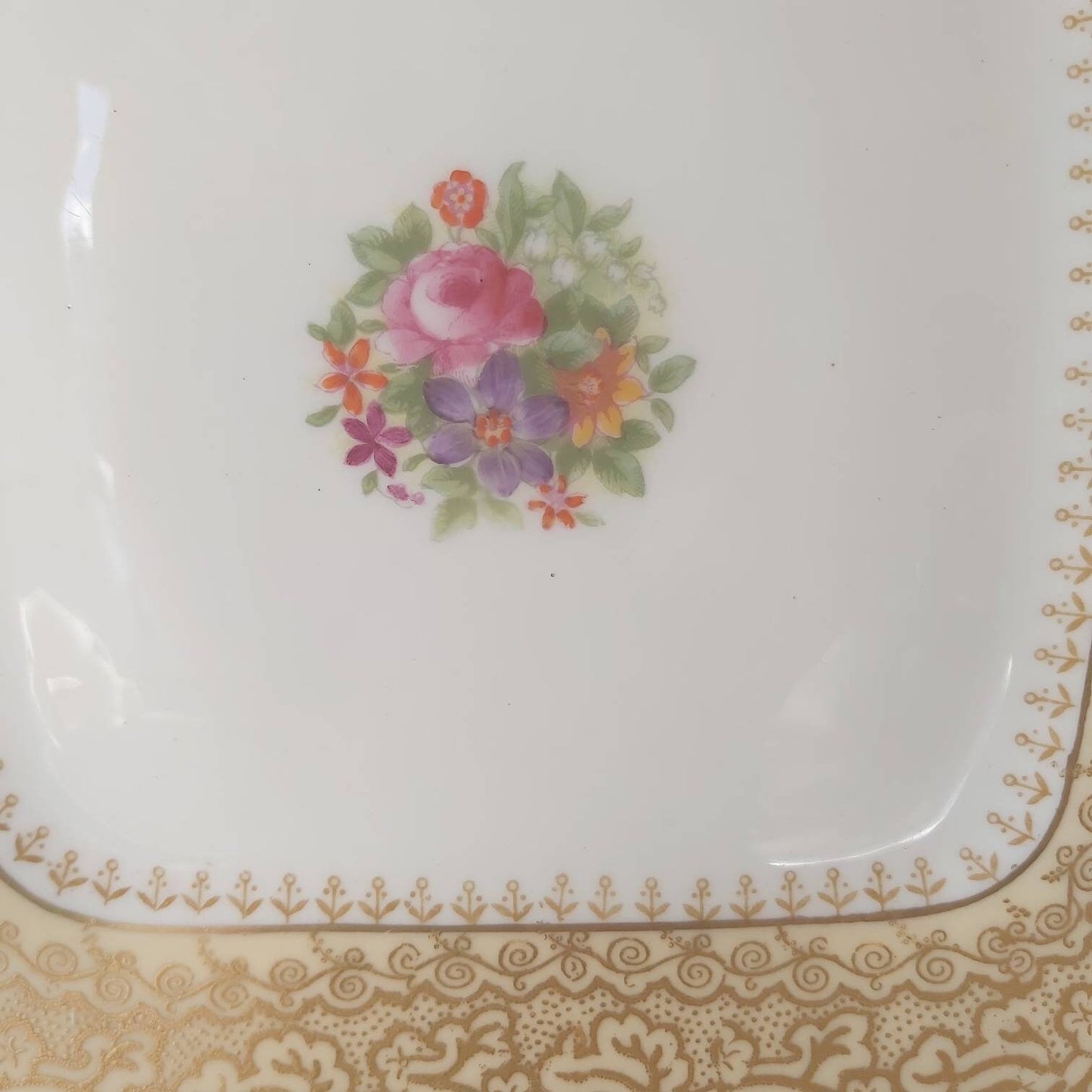 An Antique Cake or Sandwich Plate by George Jones c1900