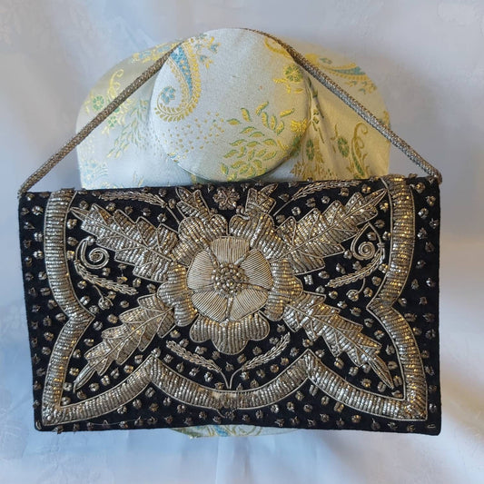A Vintage Indian Silver Wirework Bag.