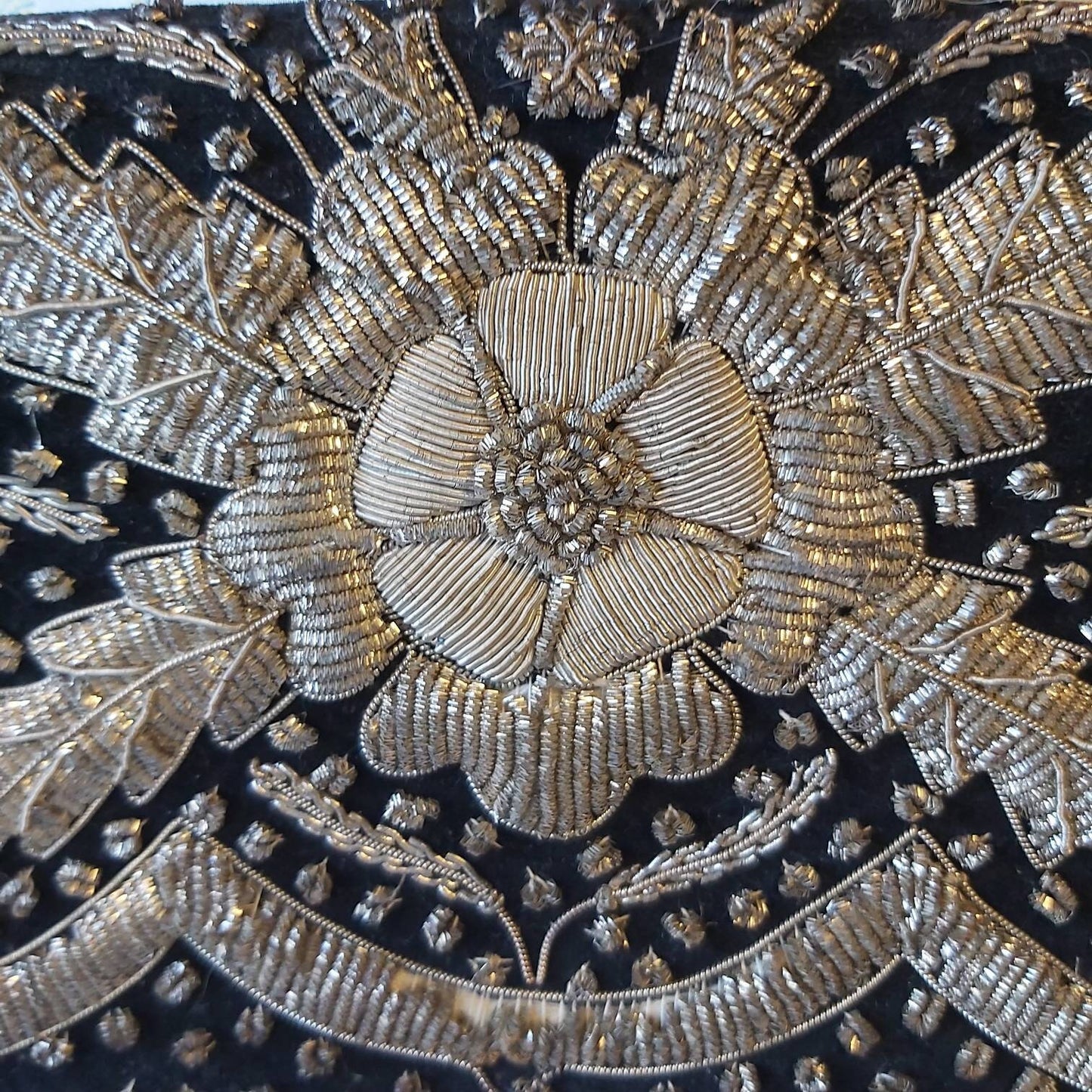 A Vintage Indian Silver Wirework Bag.