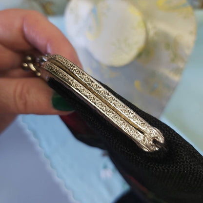 A Vintage Tapestry Bag and Matching Spectacle Case