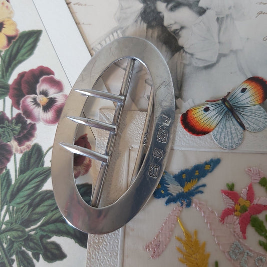 An Antique Victorian Silver Buckle
