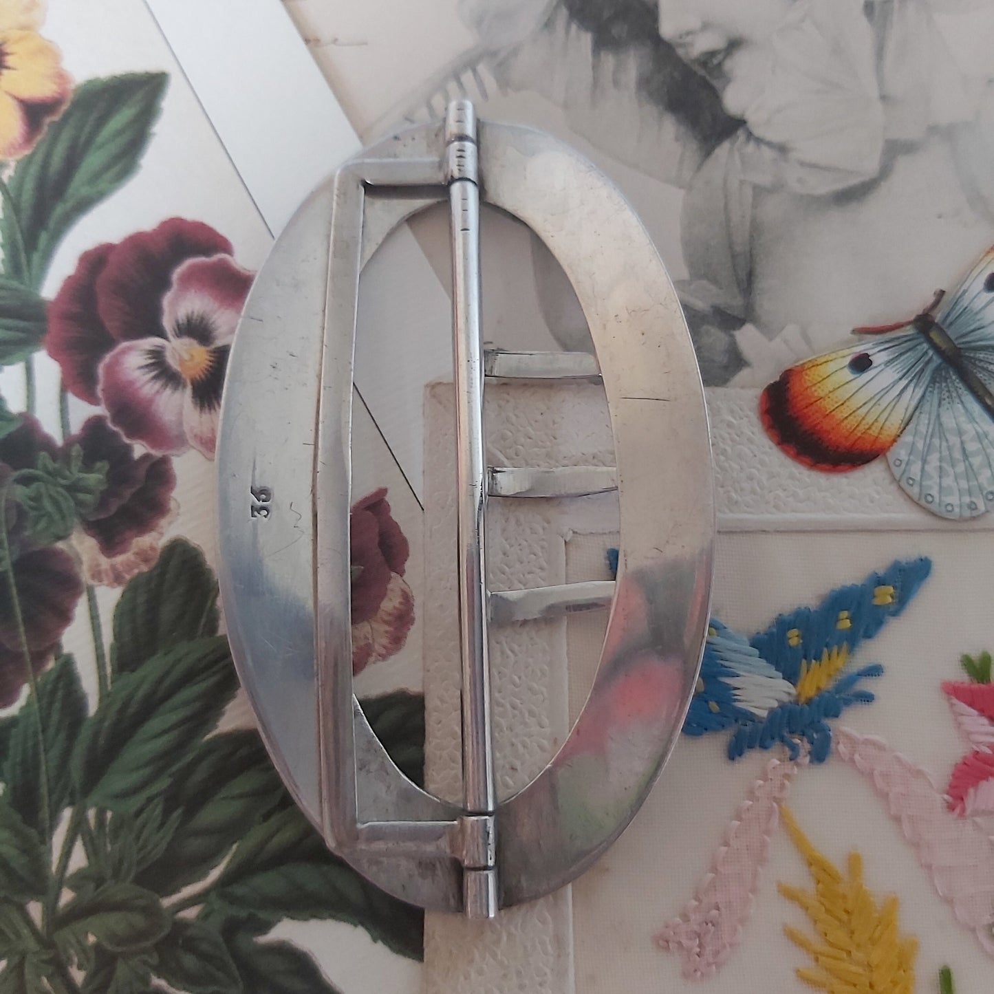 An Antique Victorian Silver Buckle