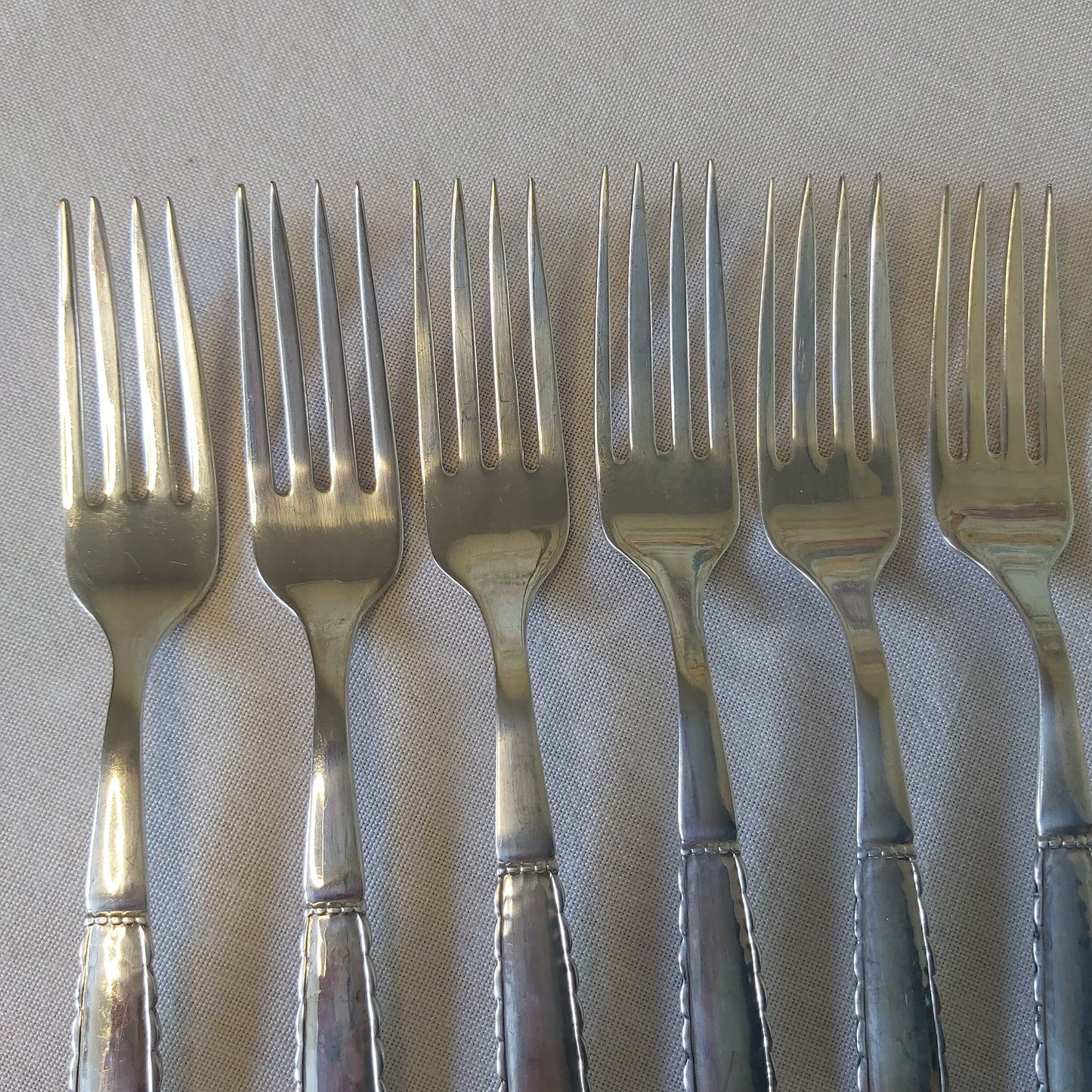Cohr Fredericia Silver Plated Dinner Forks, Set of Six
