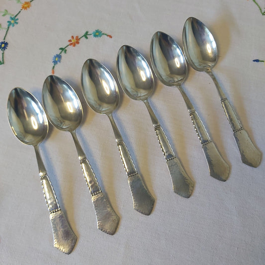 Cohr Fredericia Silver Plated Dessert Spoons, Set of Six