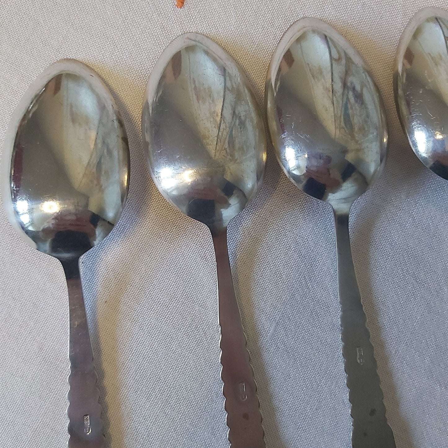 Cohr Fredericia Silver Plated Dessert Spoons, Set of Six