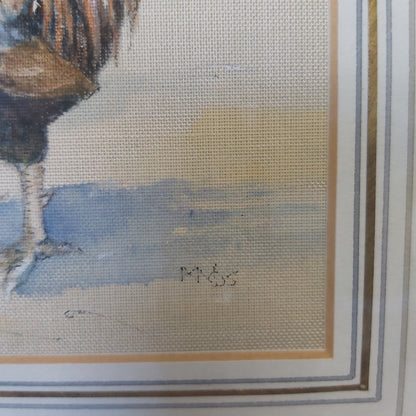 Vintage Watercolour of Chickens