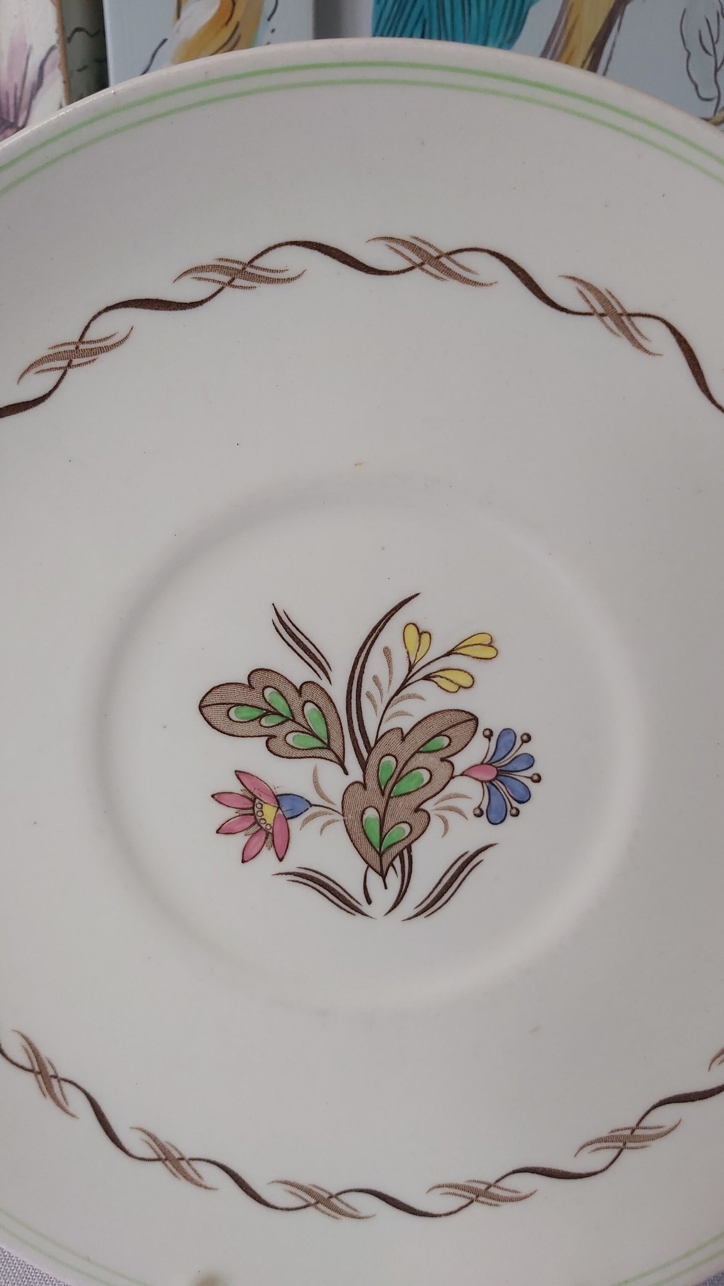 Royal Doulton Woodland Pattern Cake Plate c1950s