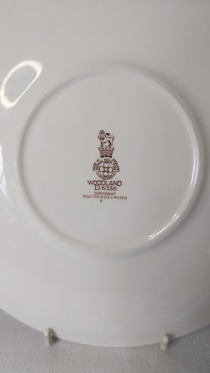 Royal Doulton Woodland Pattern Cake Plate c1950s