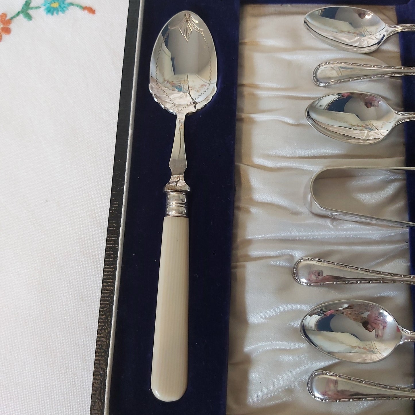 Antique Silver Plated Afternoon Tea Flatware Set c1900