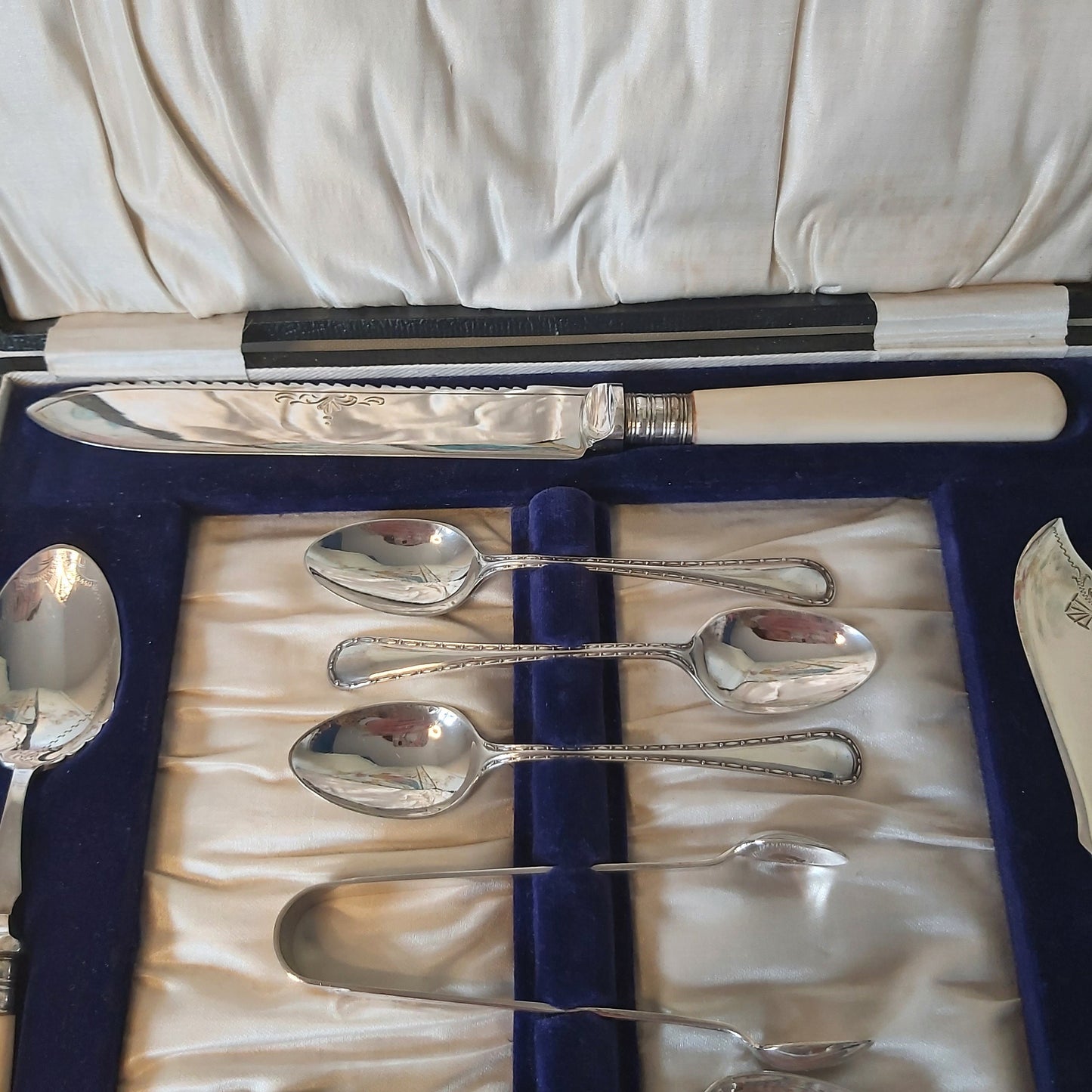 Antique Silver Plated Afternoon Tea Flatware Set c1900