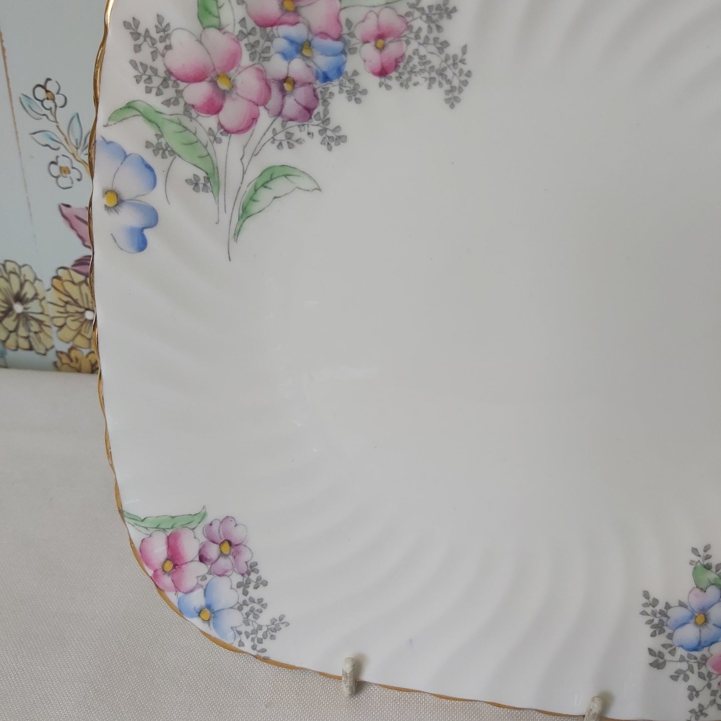 A Vintage Foley Cake Plate