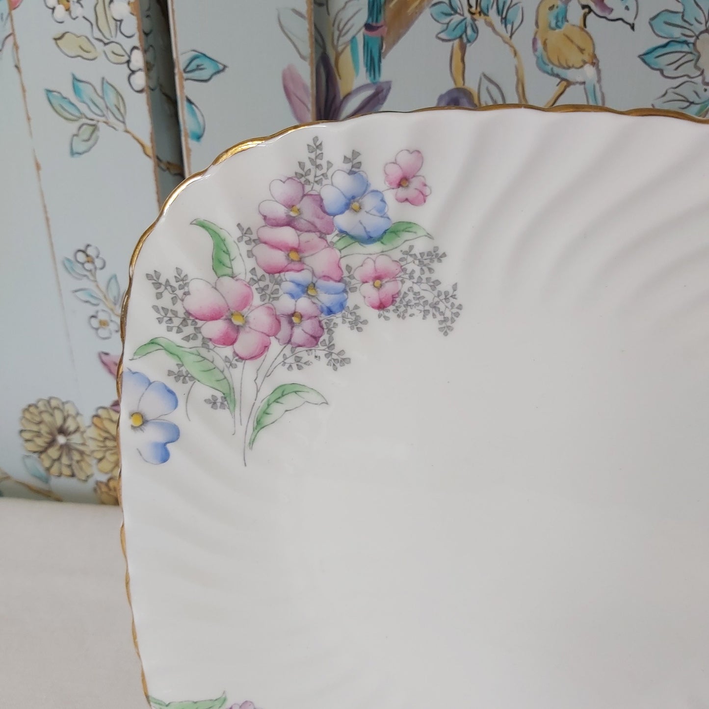 A Vintage Foley Cake Plate