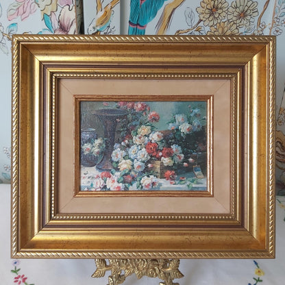 Painting of Roses in a Flower Shop