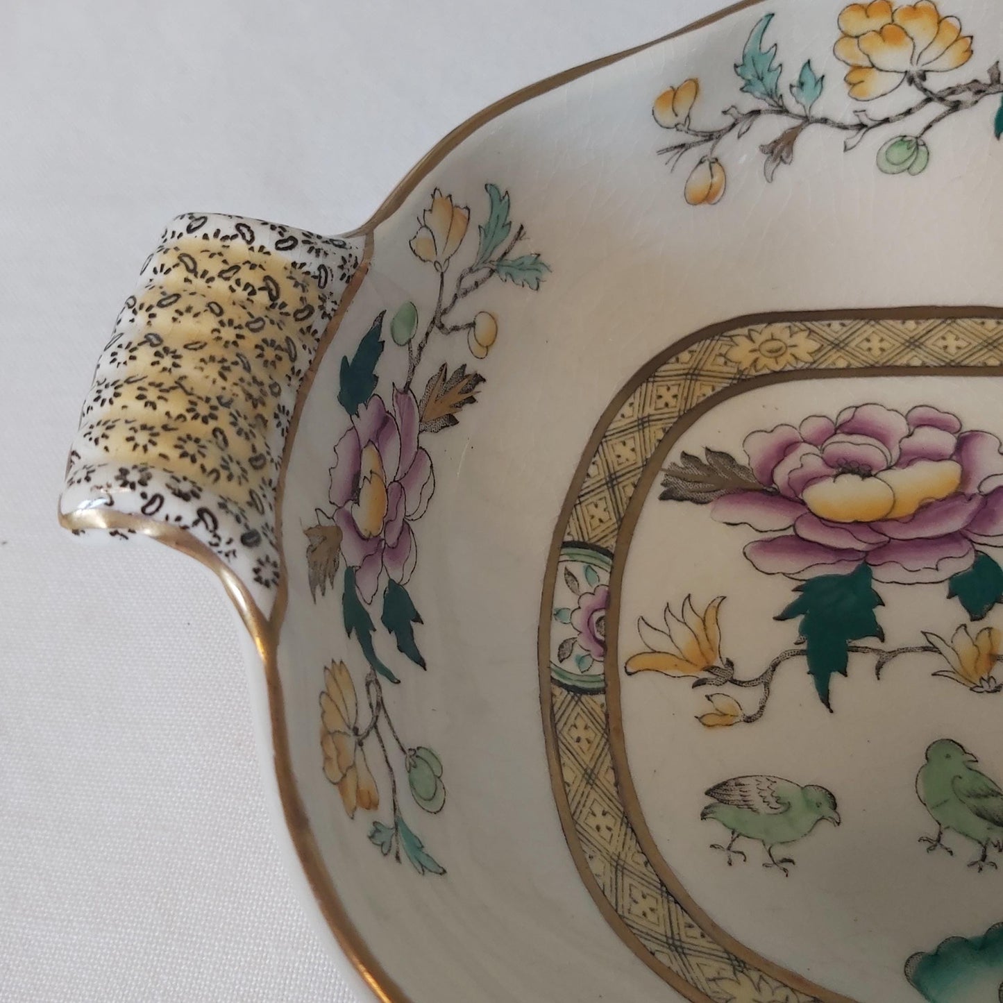Mason's Ashworth Brothers Chinese Peony Bowl or Serving Dish c1940s
