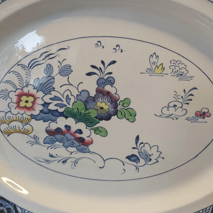 Large Antique Platter by Booths in the Netherlands Pattern
