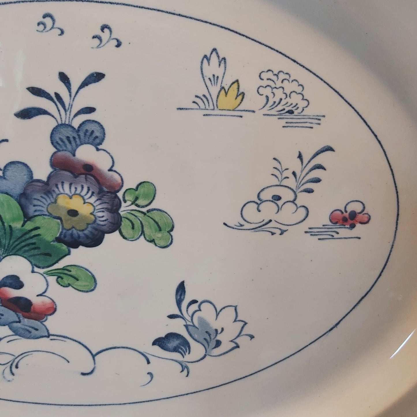 Large Antique Platter by Booths in the Netherlands Pattern