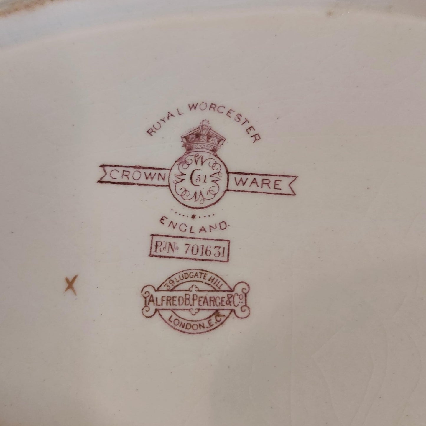 Royal Worcester Crown Ware Serving Dish c1900