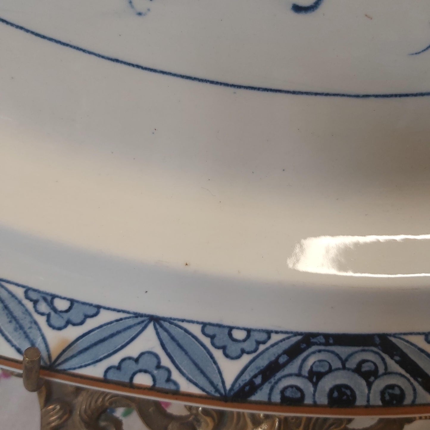 Large Antique Platter by Booths in the Netherlands Pattern