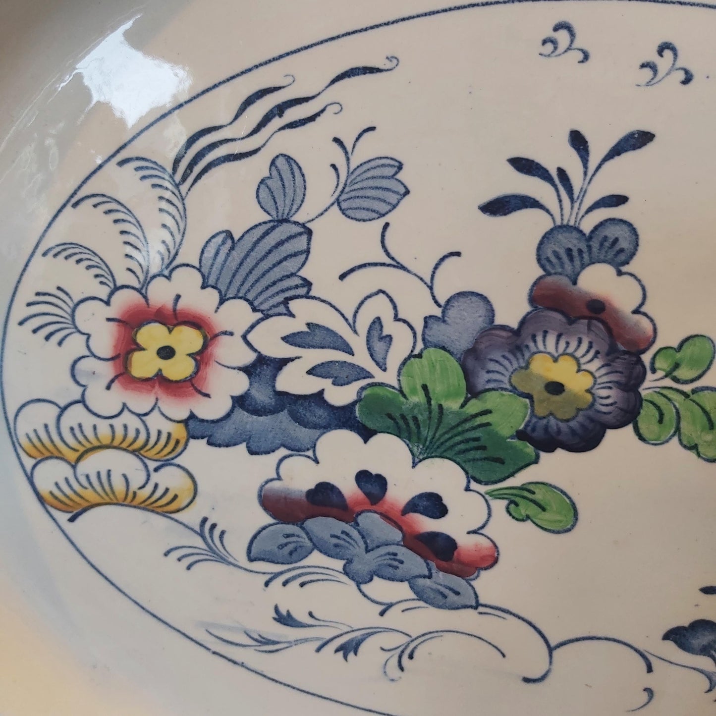 Large Antique Platter by Booths in the Netherlands Pattern