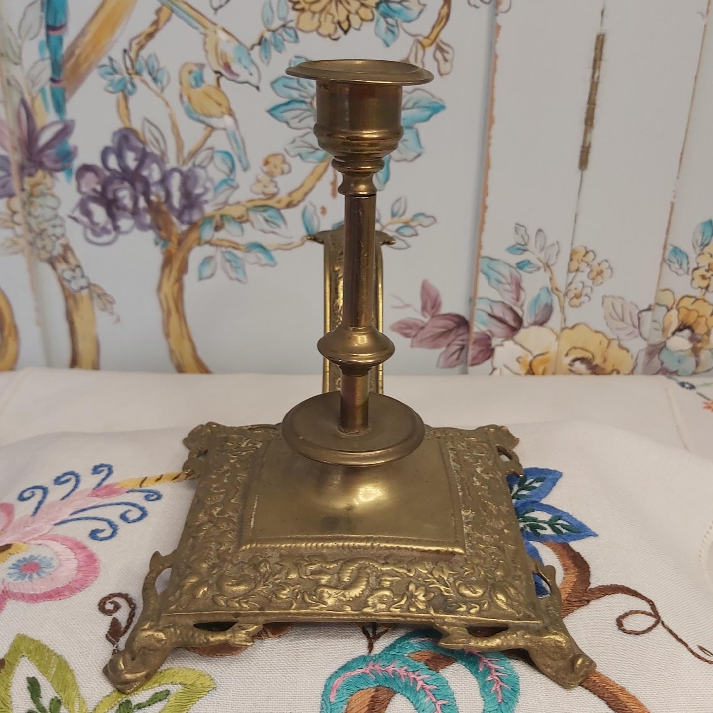 Antique Brass or Ormolu Chamberstick