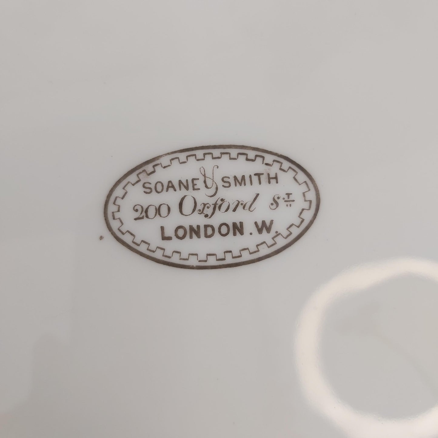 Set of Six 19th Century Plates with the Stewart Family Crest and Motto