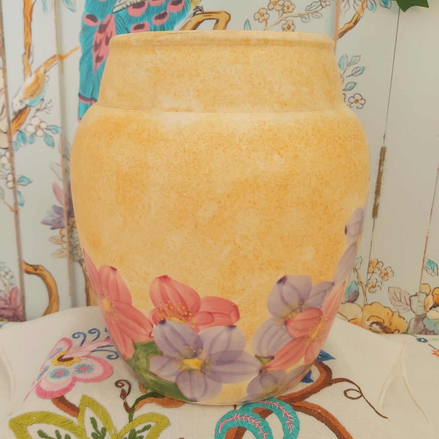 Early Radford Vase, Handpainted, c1930