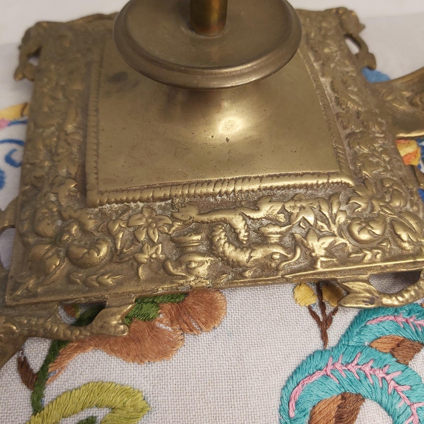 Antique Brass or Ormolu Chamberstick