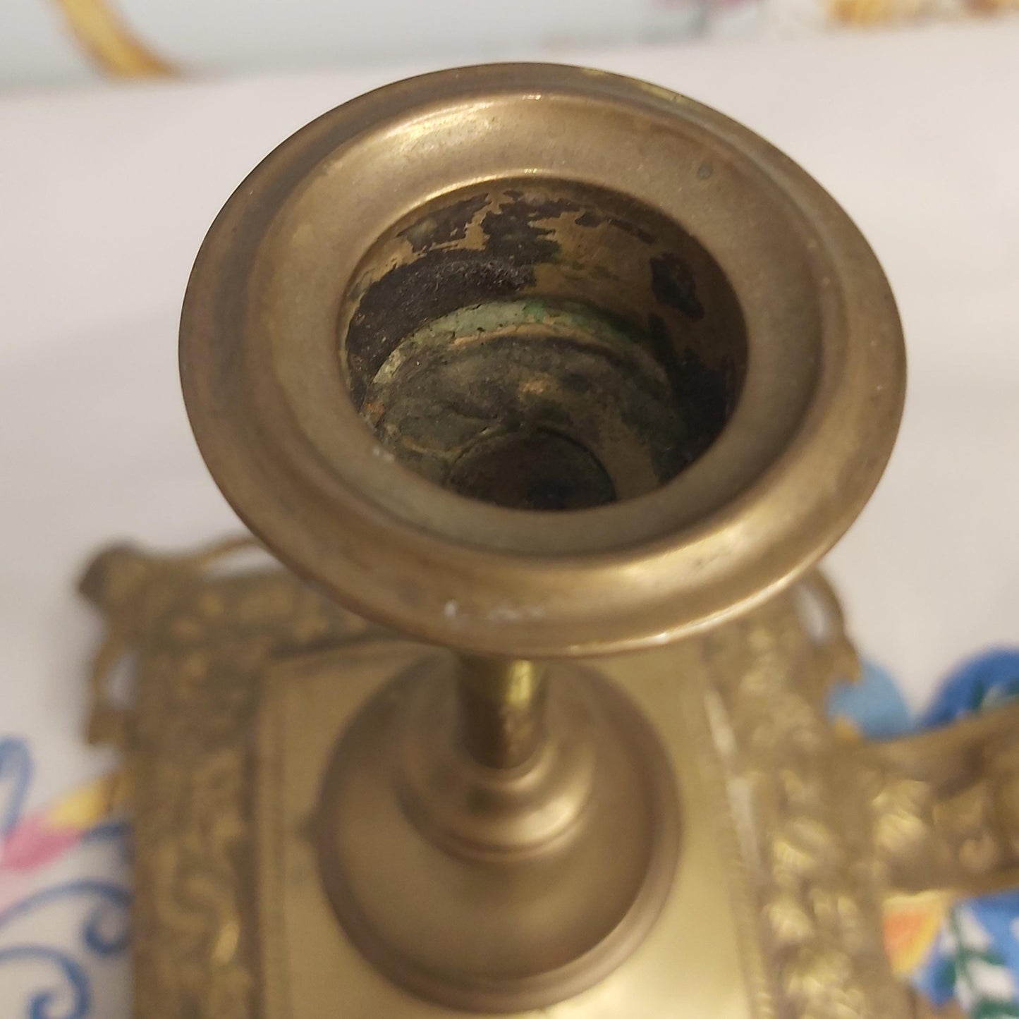 Antique Brass or Ormolu Chamberstick