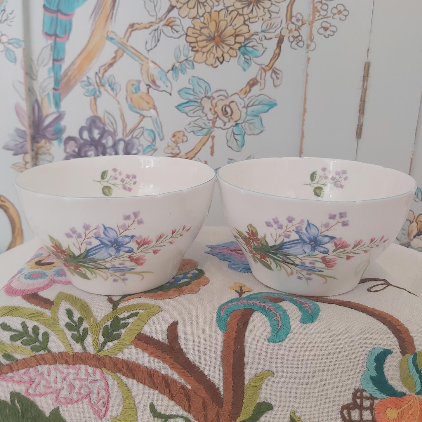 Shelley Wild Flowers Sugar Bowl 13668 c1940s