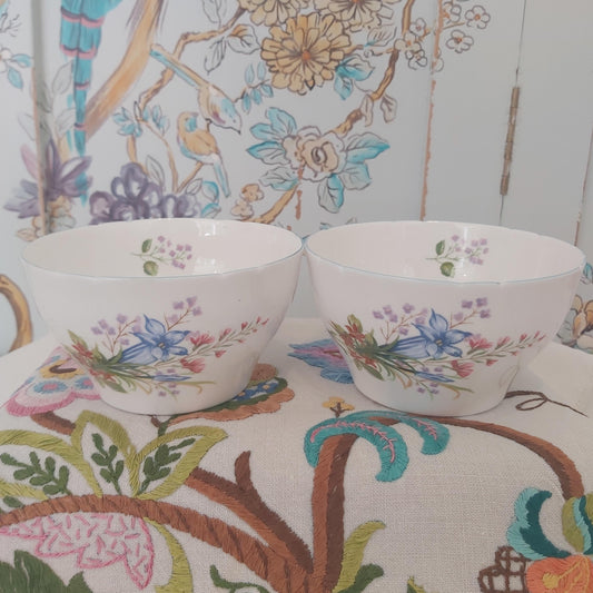 Shelley Wild Flowers Sugar Bowl 13668 c1940s