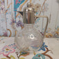 Antique Claret Jug by WMF with Silver Plated Lid and Cut Glass Body
