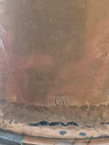 Arts and Crafts Copper Tray by Hugh Wallis, Snowdrop Design