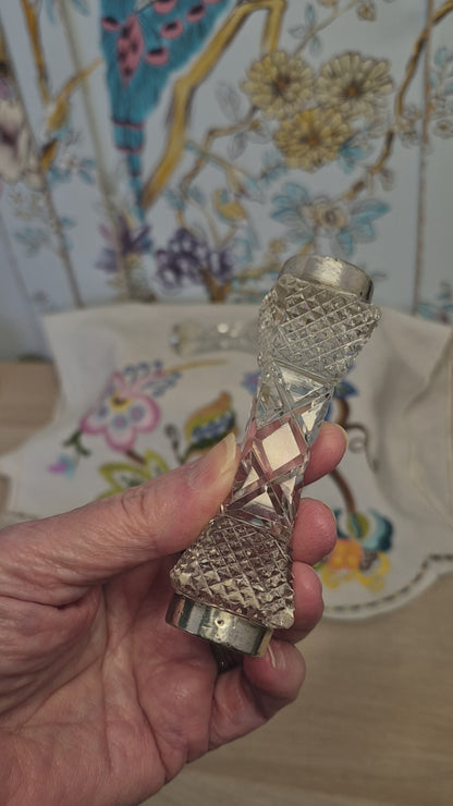 A Pair of Antique Knife or Chopstick Rests with Silver Mounts