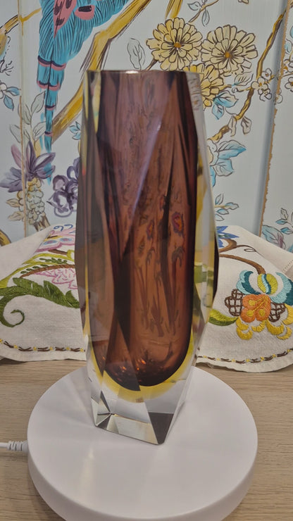 A Murano Sommerso Vase Designed by Flavio Poli