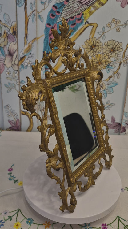 Art Nouveau Ormolu Easel Mirror