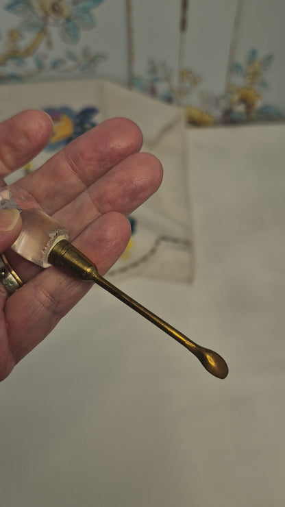 Antique Georgian Gilt Metal Cayenne Spoon