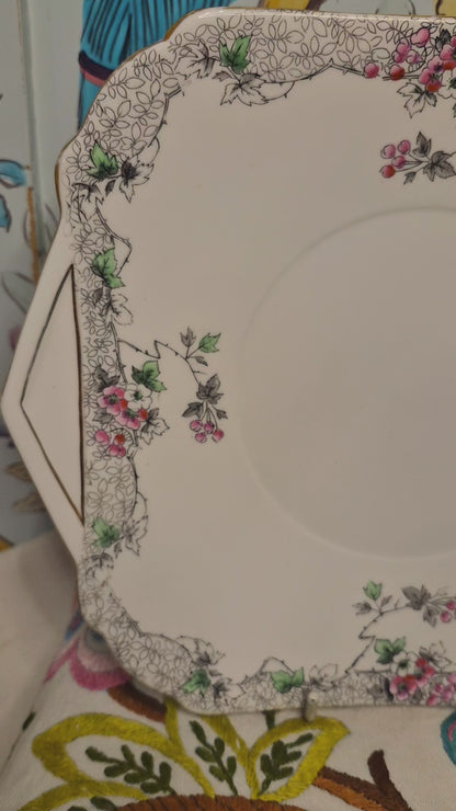 A 1930s Shelley Porcelain Cake Plate.