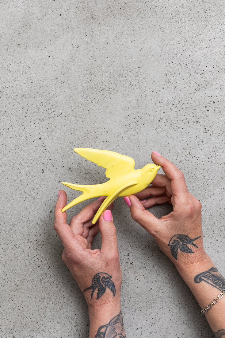 Lucky Swallows, Made in Scotland from Marine Plastics
